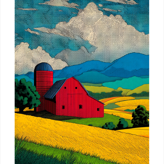 Sommerens gyldne hvisken - No Frame, With White Border