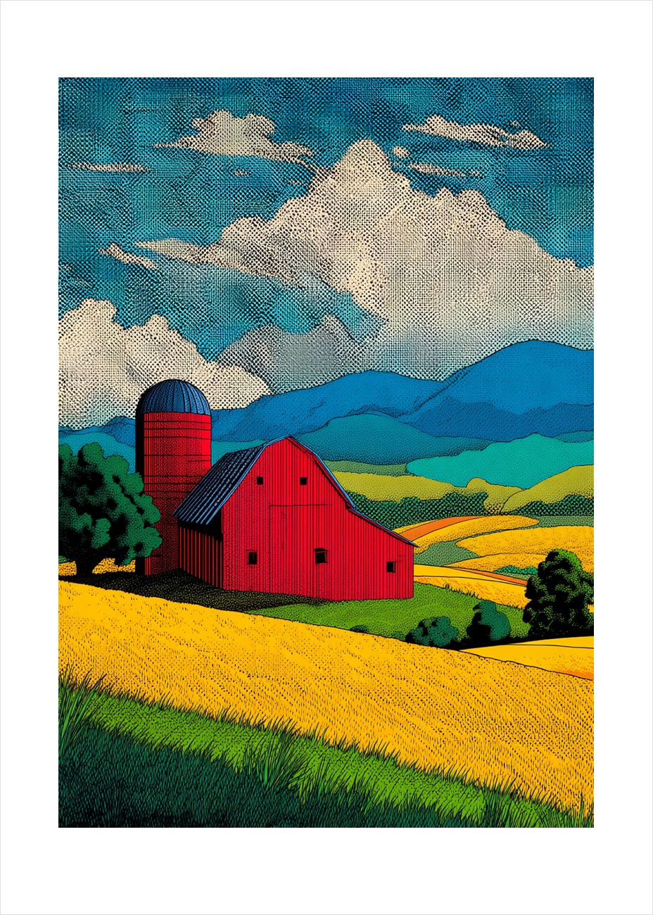 Sommerens gyldne hvisken - No Frame, With White Border