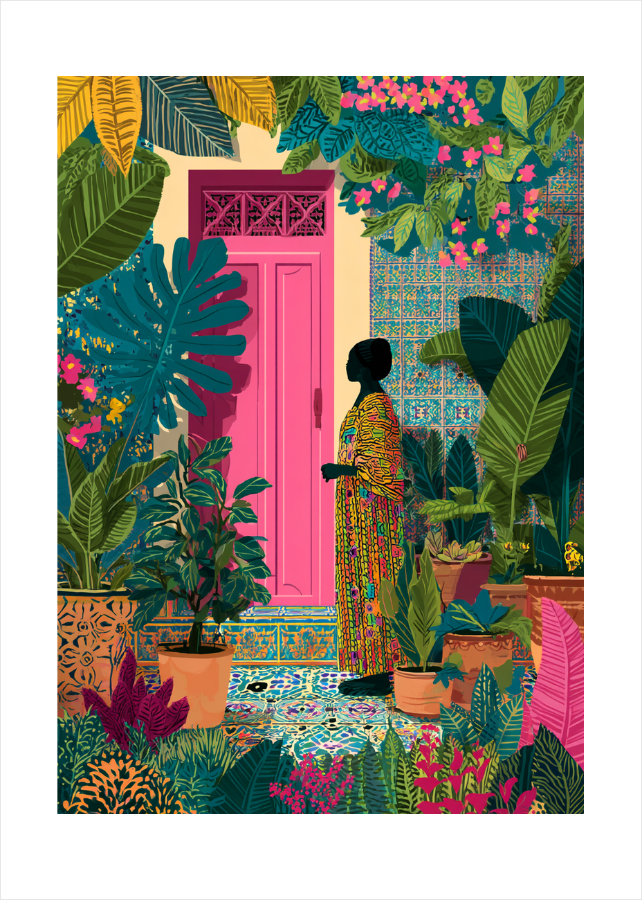 Tropisk stilheds sagte rytme - No Frame, With White Border