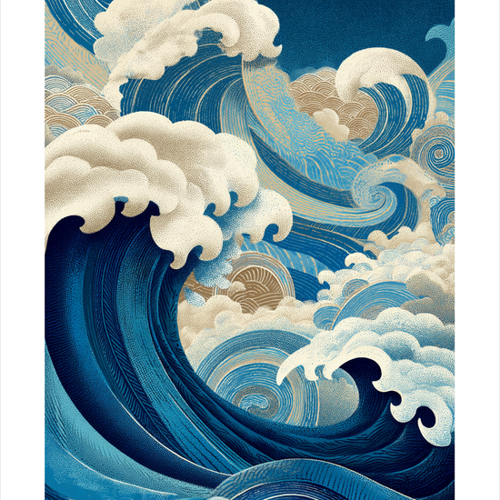 Lyden af havets sang - No Frame, With White Border