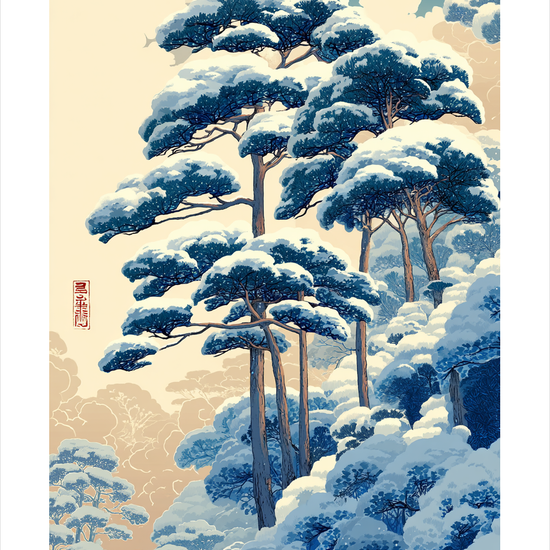 Stilhedens kolde åndedrag - No Frame, With White Border