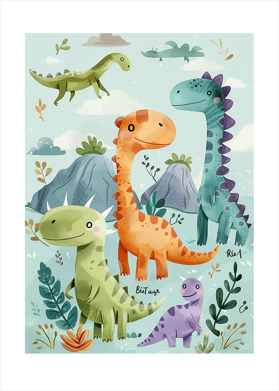 Dovne dinosaurernes bløde sus - No Frame, With White Border