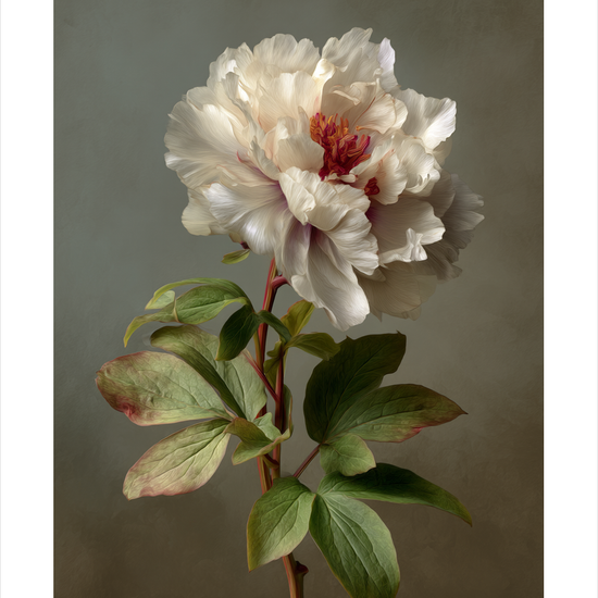 Silkesus i hvide lag - No Frame, With White Border