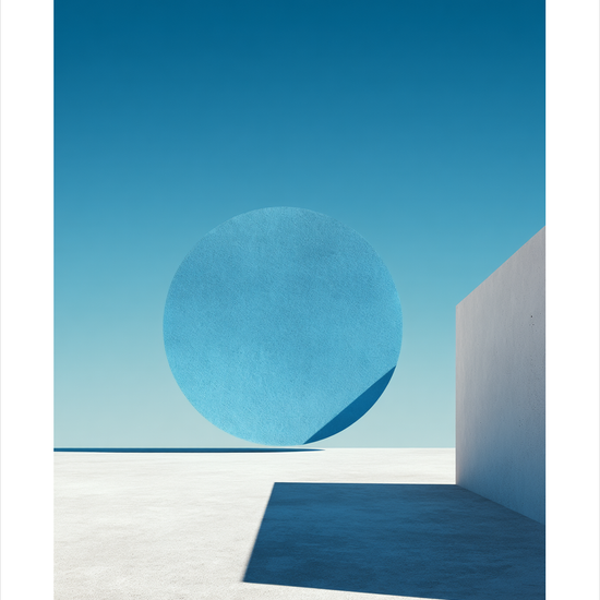 Stilhedens blå klang - No Frame, With White Border