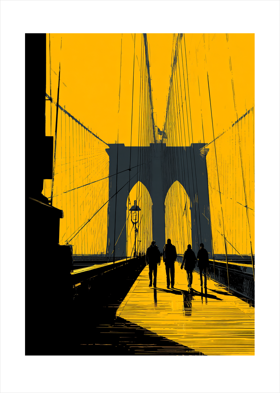 Broens rungende tavshed - No Frame, With White Border