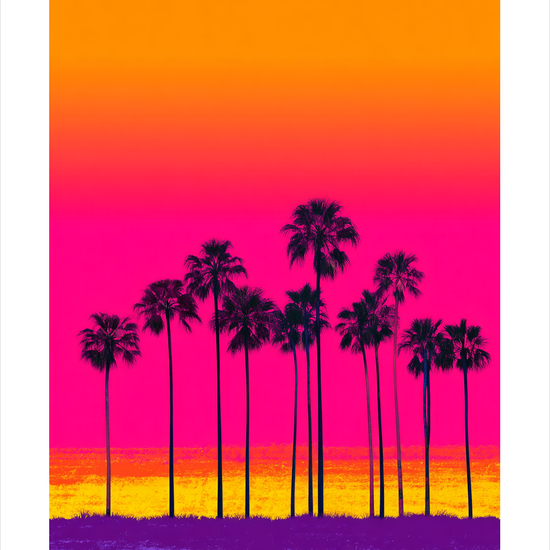 Sommerens sus i neon - No Frame, With White Border