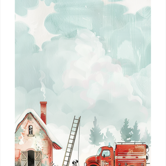 Stigens sang i vinterhimlen - No Frame, With White Border