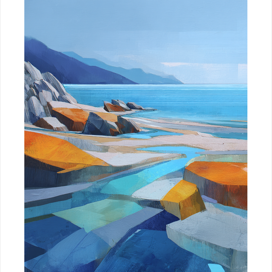 Bølgernes salte hvisken - No Frame, With White Border