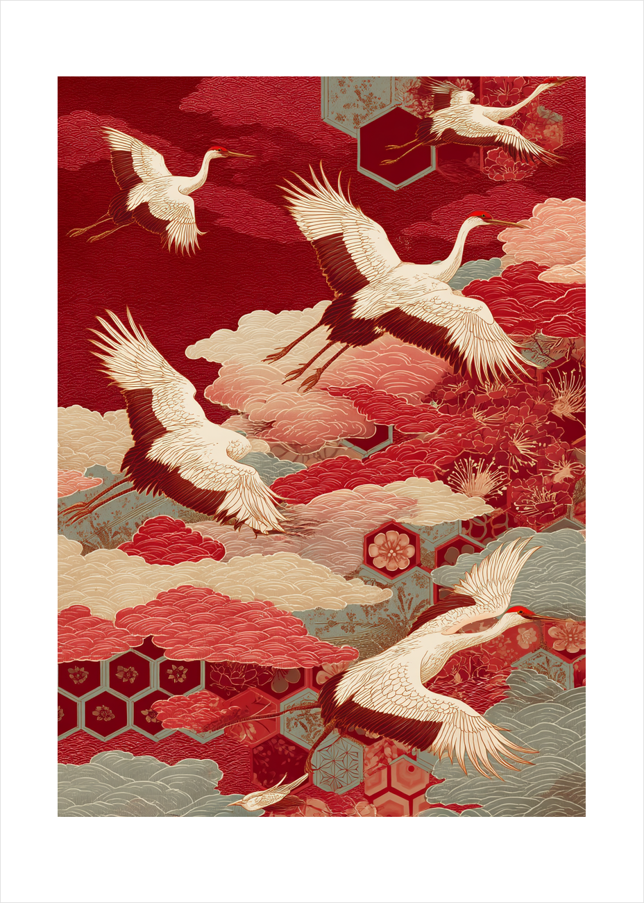 Tranens sus gennem silke - No Frame, With White Border