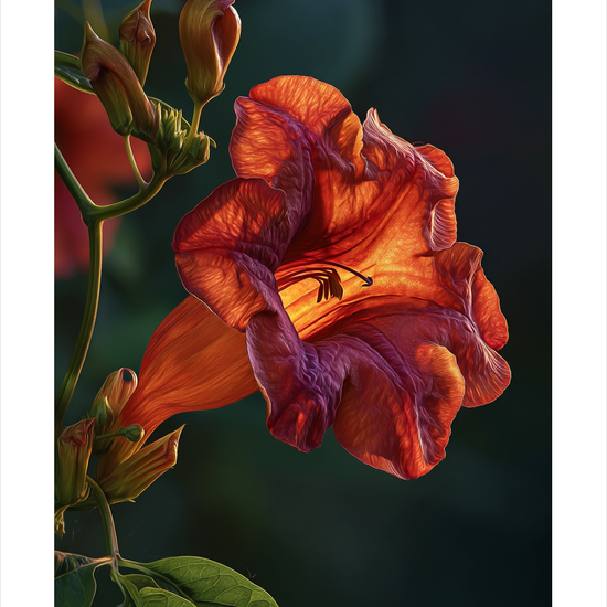 Lysets varme hvisken - No Frame, With White Border