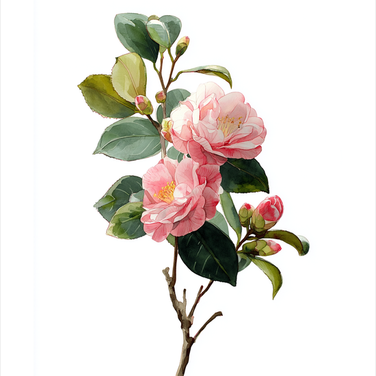 Silkesus i morgenlys - No Frame, With White Border