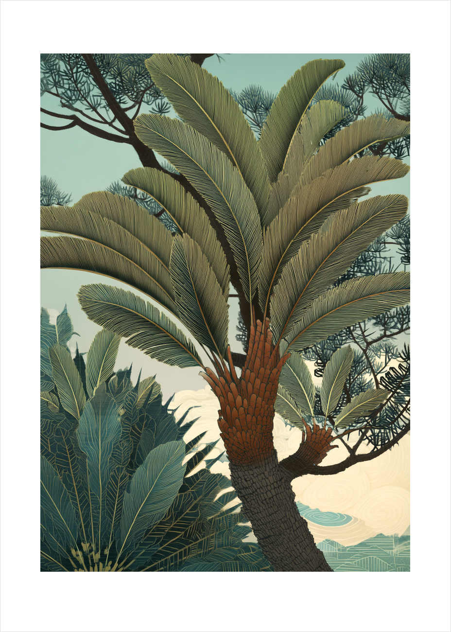 Palmebladets sagte sus - No Frame, With White Border