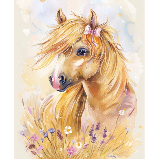 Sommerlyd i gylden manke - No Frame, With White Border