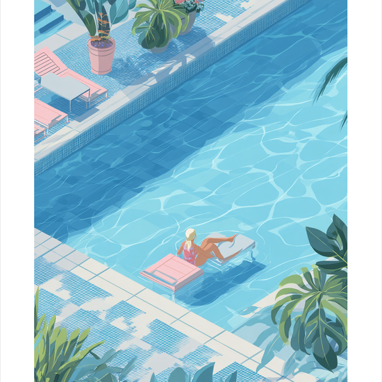 Vandets bløde kys - No Frame, With White Border