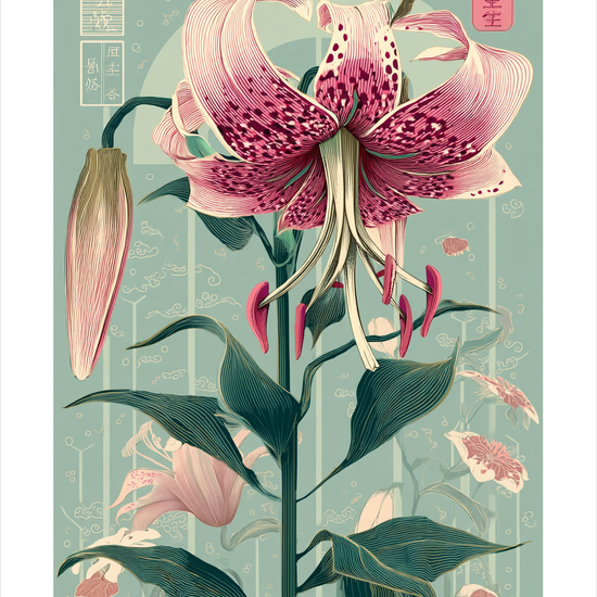 Stille hvisken fra liljen - No Frame, With White Border