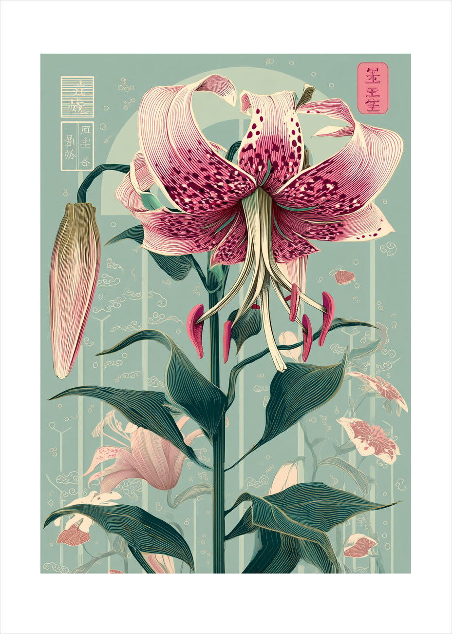 Stille hvisken fra liljen - No Frame, With White Border