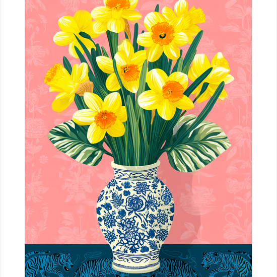 Forårets gule hvisken - No Frame, With White Border