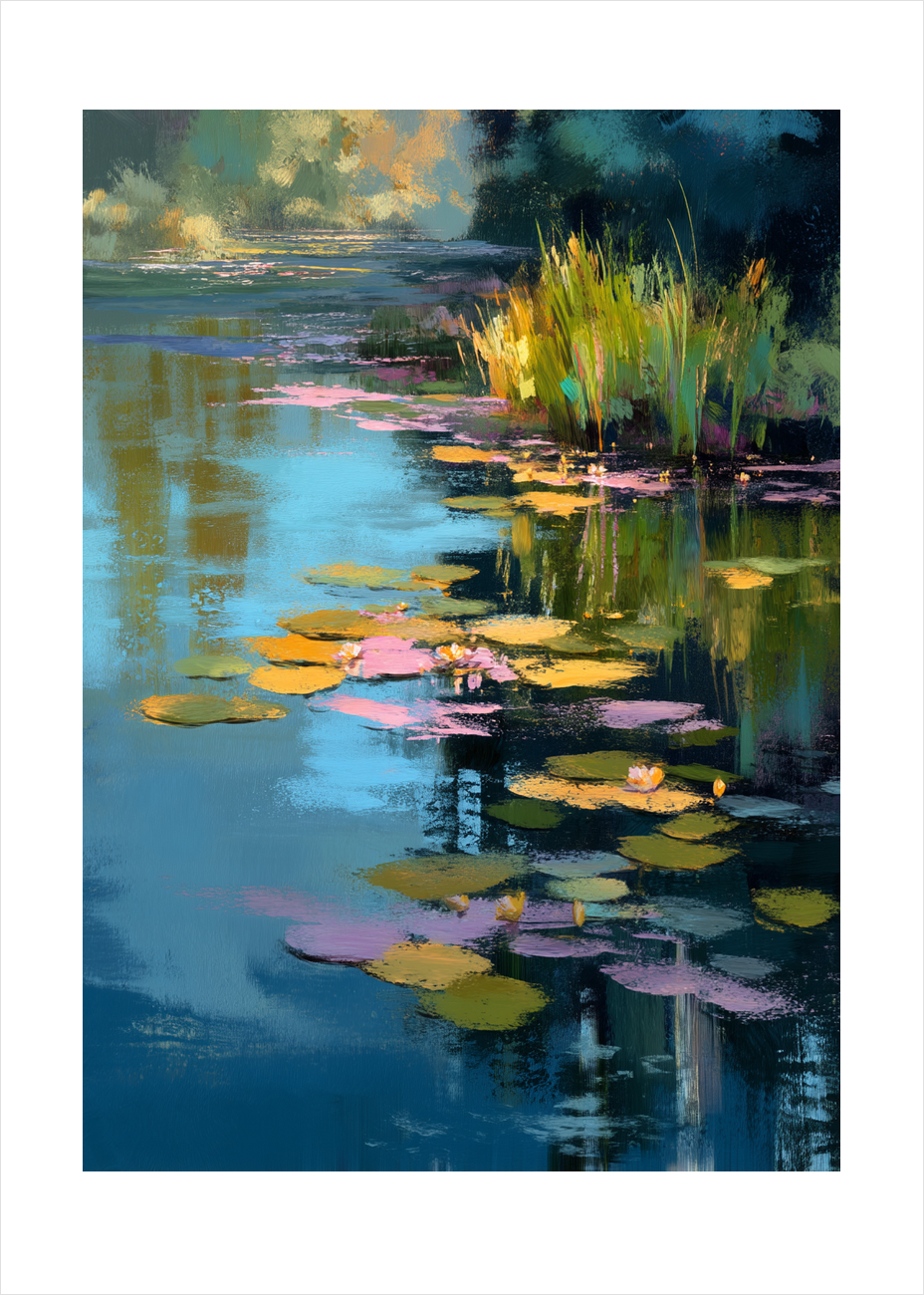 Vandets sagte klang - No Frame, With White Border