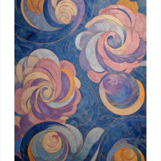 Himlens sagte farvesus - No Frame, With White Border