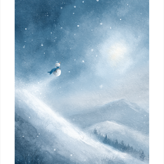 Vinden smager af frost - No Frame, With White Border