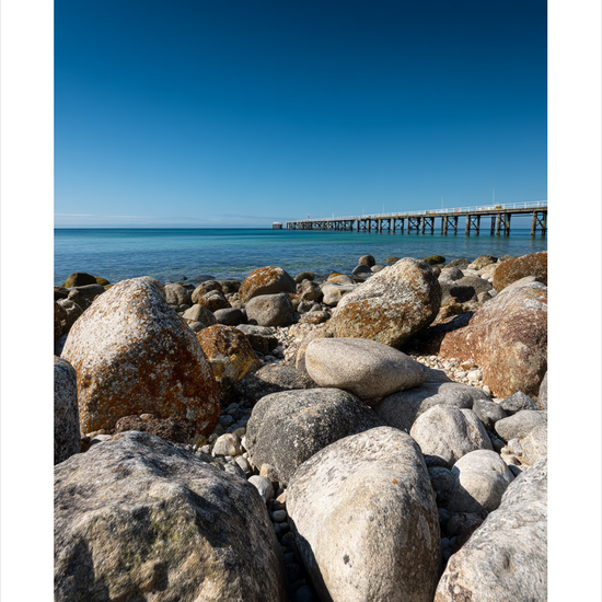 Havets tøvende hvisken - No Frame, With White Border