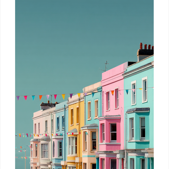 Flagenes stille klang - No Frame, With White Border