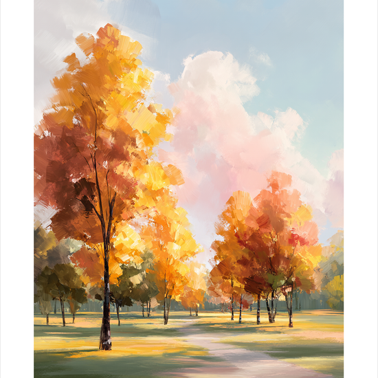 Duften af solvarme blade - No Frame, With White Border