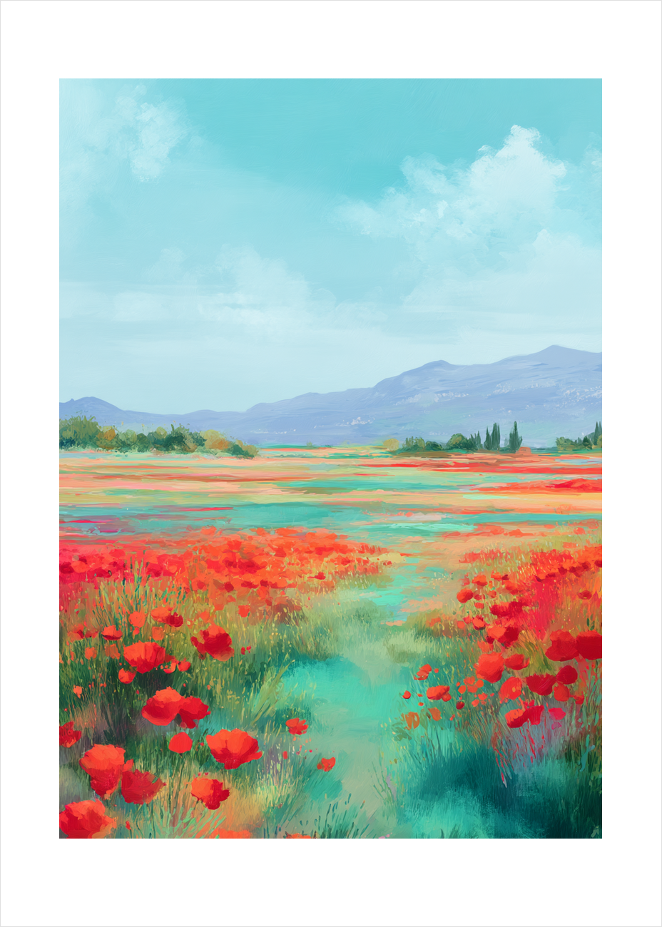 Sommerens røde sus - No Frame, With White Border