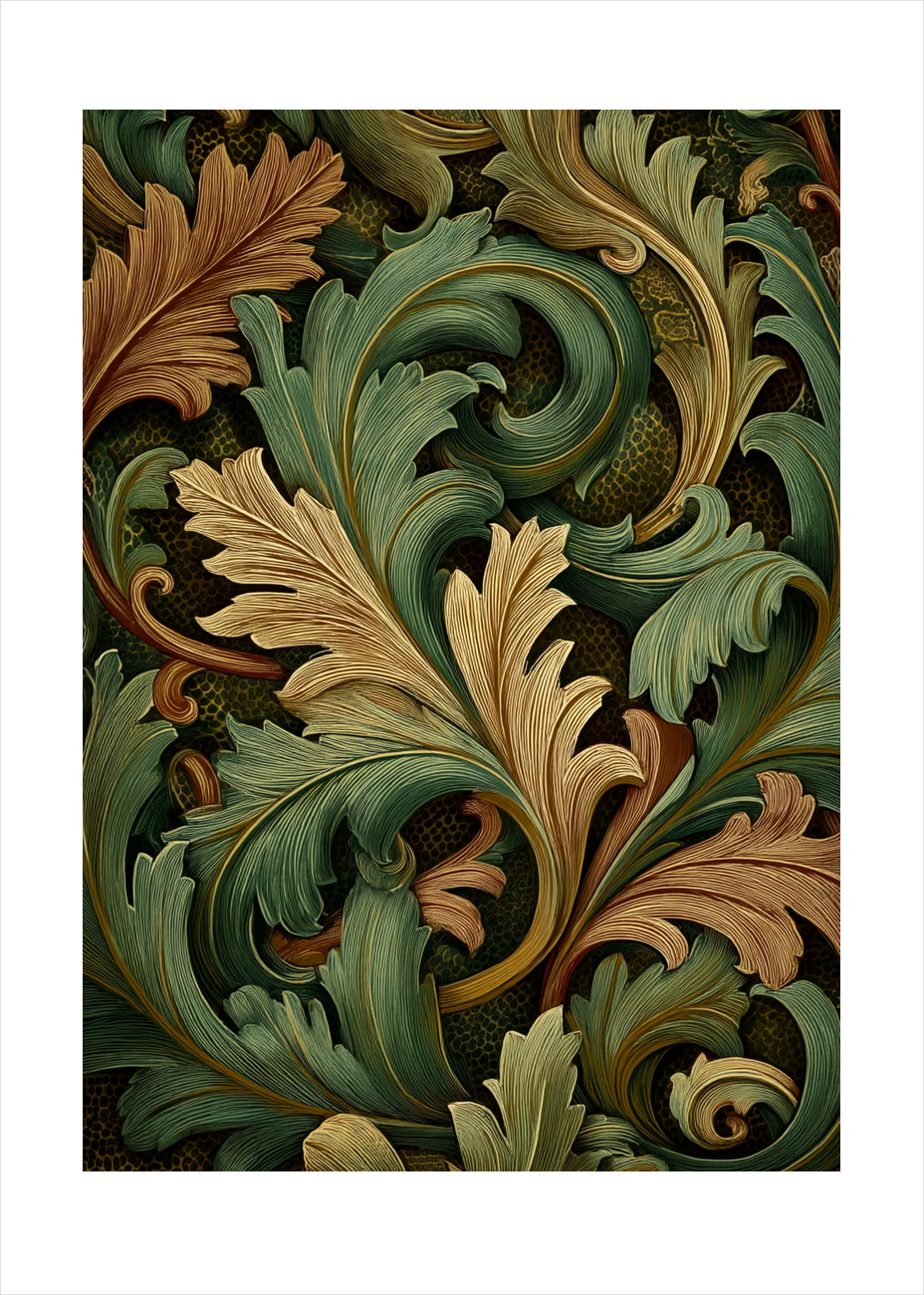 Bladets grønne hvisken - No Frame, With White Border