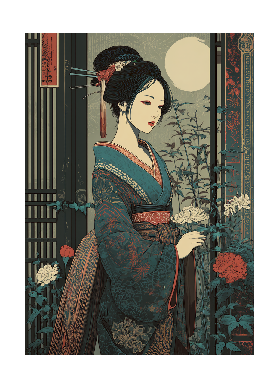 Måneskins kolde kærtegn - No Frame, With White Border