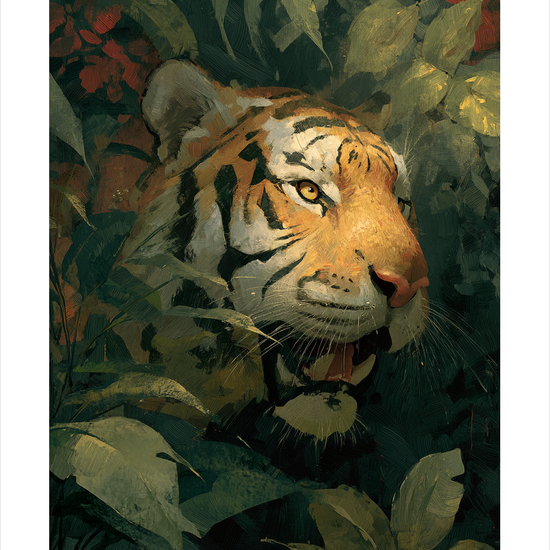 Tigerens stille hvisken - No Frame, With White Border