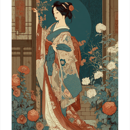 Månesus i silkeblød nat - No Frame, With White Border