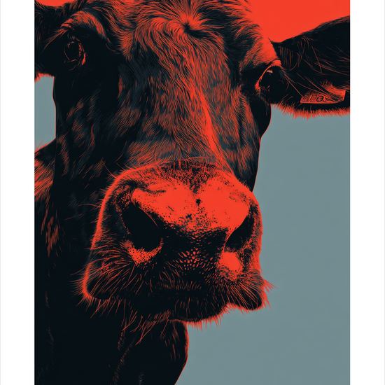 Våd mule, dyb brummen - No Frame, With White Border