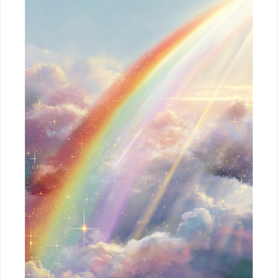 Regnbuens stille hvisken - No Frame, With White Border