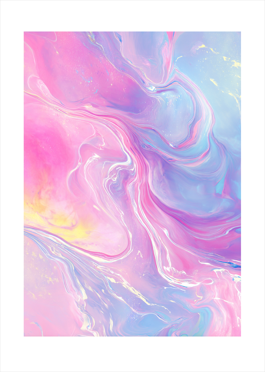 **Lyd af flydende silke** - No Frame, With White Border