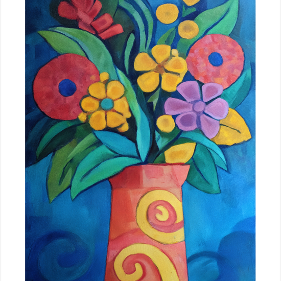 Duften af regnvåde farver - No Frame, With White Border