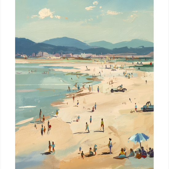 Saltets hvisken ved kysten - No Frame, With White Border