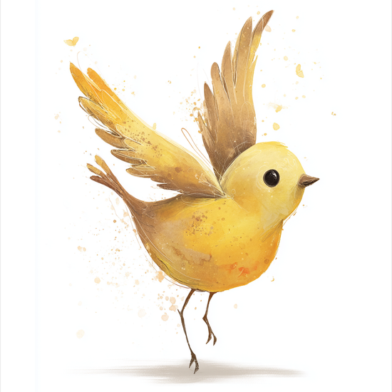 Honningklang i let vingeslag - No Frame, With White Border