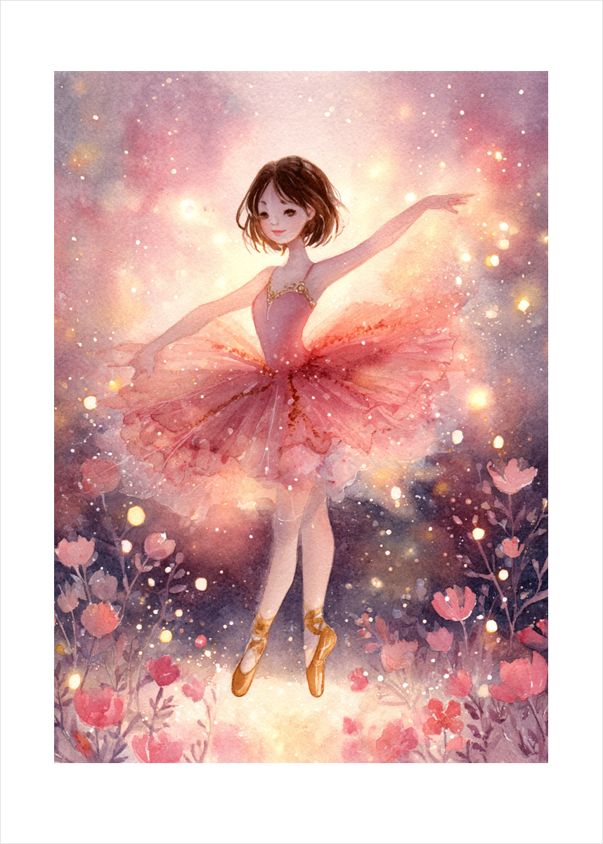 Blid susen af lys - No Frame, With White Border