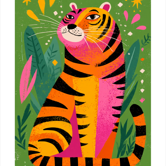 Stille brøl i farver - No Frame, With White Border