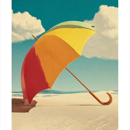 Sommerens sagte hvisken - No Frame, With White Border