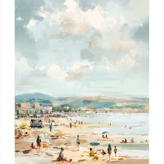 Suset af salt og sand - No Frame, With White Border