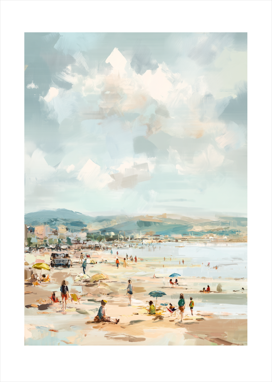 Suset af salt og sand - No Frame, With White Border