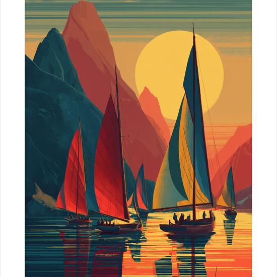 Solens varme smag - No Frame, With White Border