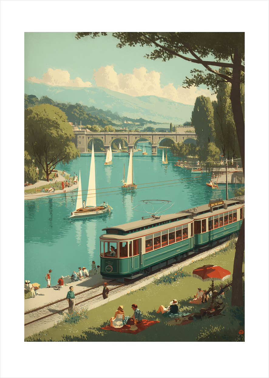 Sporvognens stille klang - No Frame, With White Border