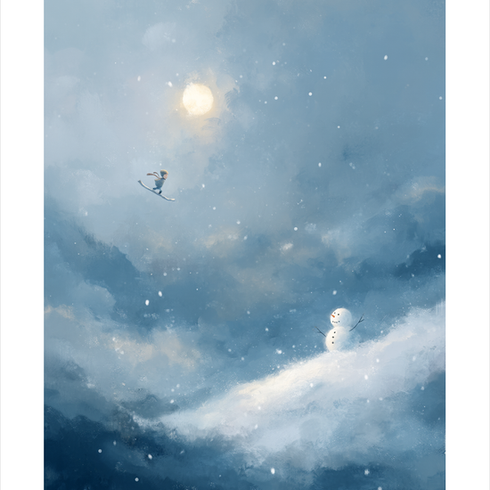 Vinger af kold vind - No Frame, With White Border