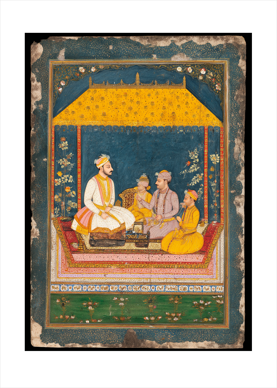 Safransduftens stille klang - No Frame, With White Border