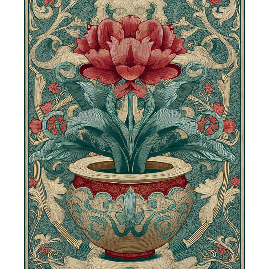 Blomstens stille hvisken - No Frame, With White Border