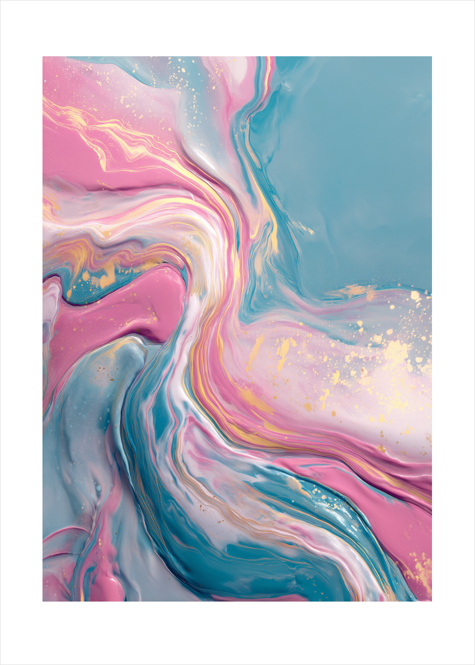 Smag af saltet regn - No Frame, With White Border