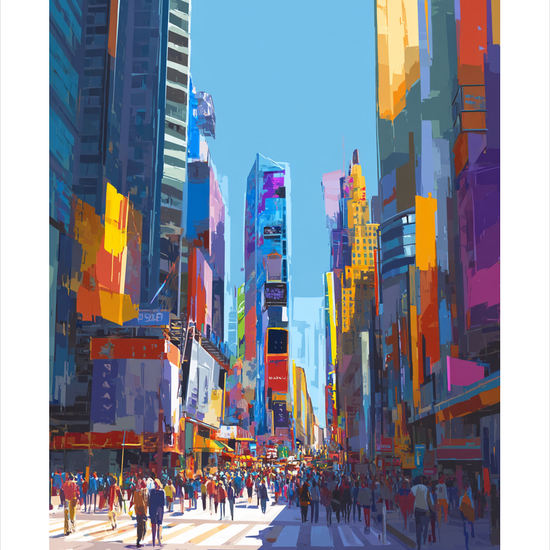 Smagen af neonlys - No Frame, With White Border